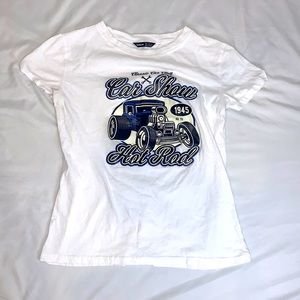 white car show tee